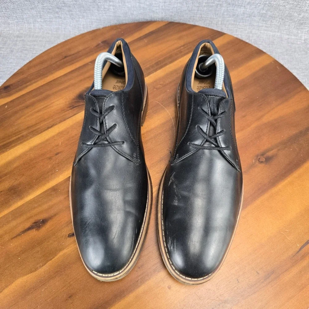 Sonoma‎ Goods For Life Theodore Mens Black Derby Dress Shoes Sz 8.5 M SNTHEODORE